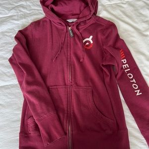 Peloton zip up hoodie